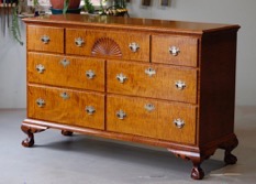 Double Dresser Tiger Maple