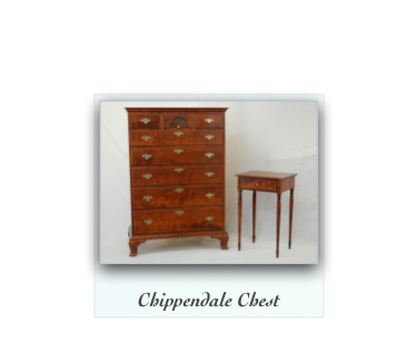 Chippendale Chest of drawers with fan carving