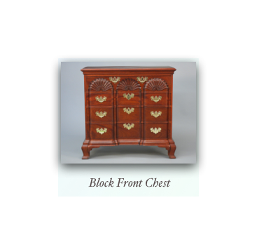 John Townsend Newport Block Front Chest handmade antique reproduction 18th century furniture and 19th century furniture