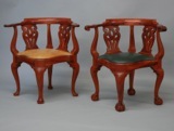 Newport Chippendale Corner Chair John Goddard and John Townsend Reproduction Furniture Handmade in New ENgland in our New Hampshire Shop