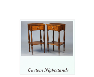 Tiger maple birdseye maple nightstands