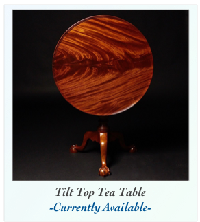 ￼   Tilt Top Tea Table
-Currently Available-