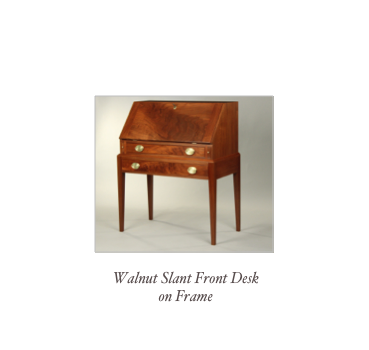 Walnut Slant Front desk