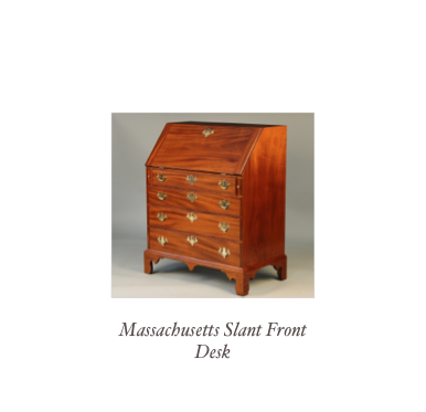 Chippendale Slant Front Desk 