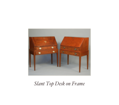 Slant Top Desk on frame