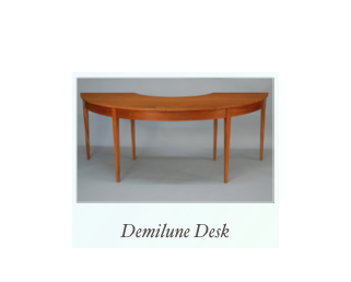 Handmade Demilune Desk