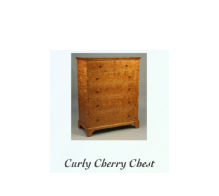 Handmade Curly Cherry Chest