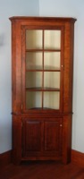 Corner Cupboard, reproduction Corner Cupboard, Colonial Corner Cupboard in solid cherry