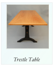 Custom Cherry Trestle Table