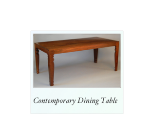 Contemporary Dining Table made of solid walnut
