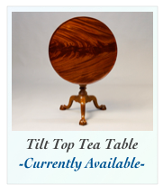 Dished top tea table