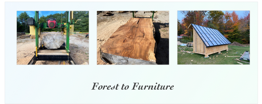 Custom Sawmill and Furniture Live Edge Slabs Hardwoods Softwoods